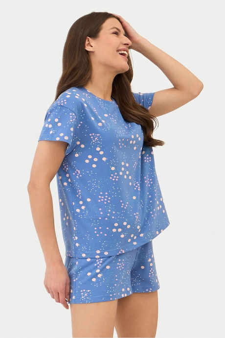 Sweet Dreams Printed Short Set - Cosmic Sky — image 5